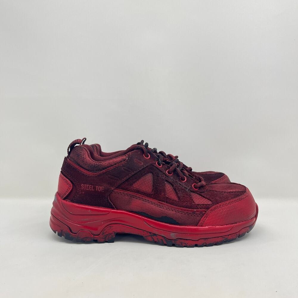 Jupiter 2 Red Steel Toe Work Shoes Boots Durable Protection Women's Size 6.5 W